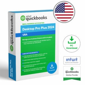 QuickBooks Desktop Pro Plus 2024 | No Payroll Included - US Version For Managing and Accounting Business